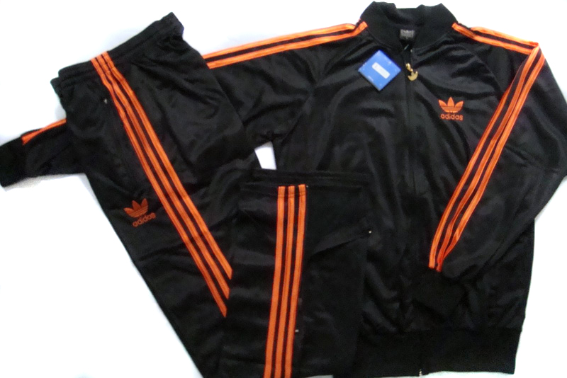 veste adidas orange et noir